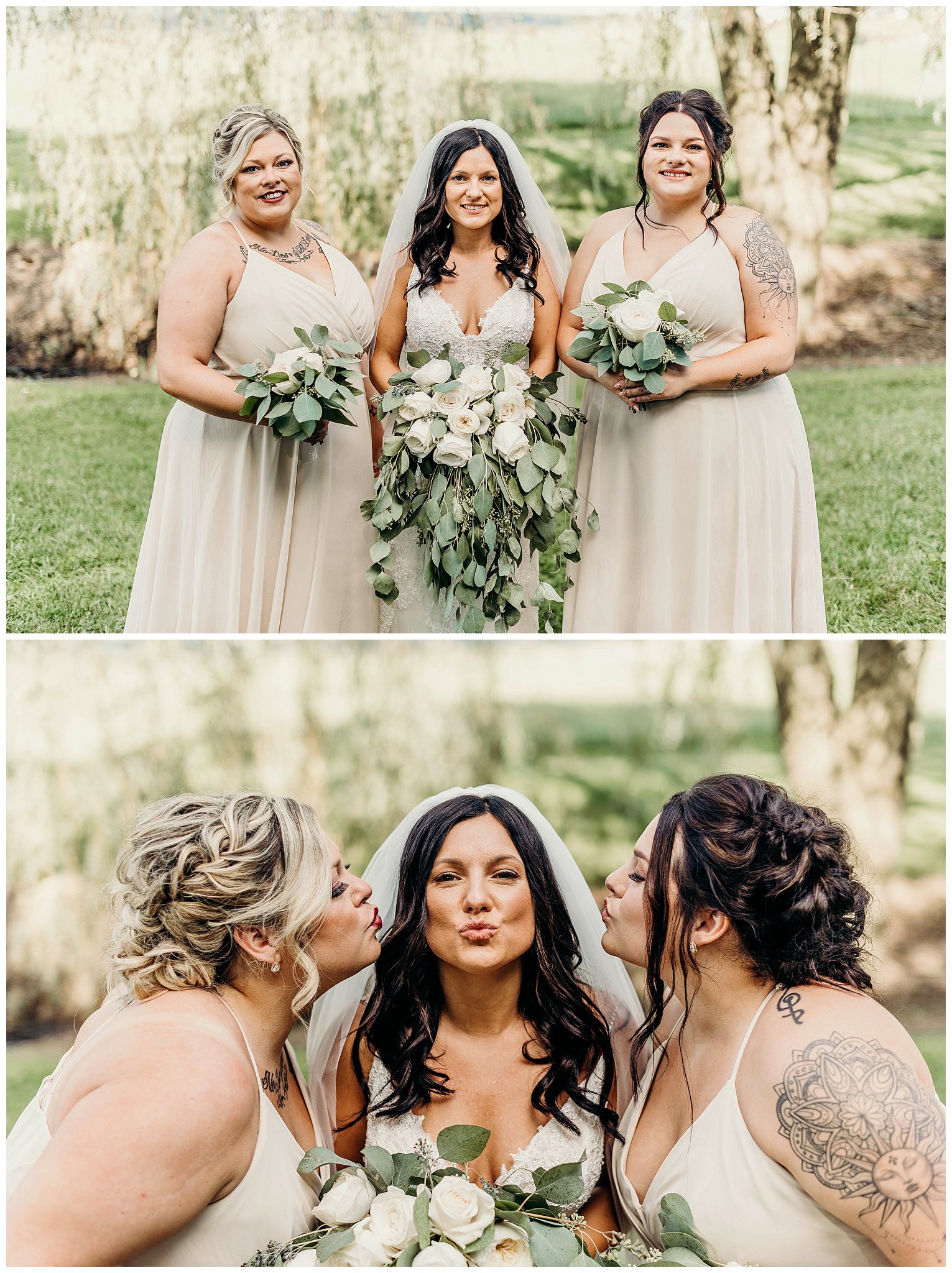 Bride and her sisters