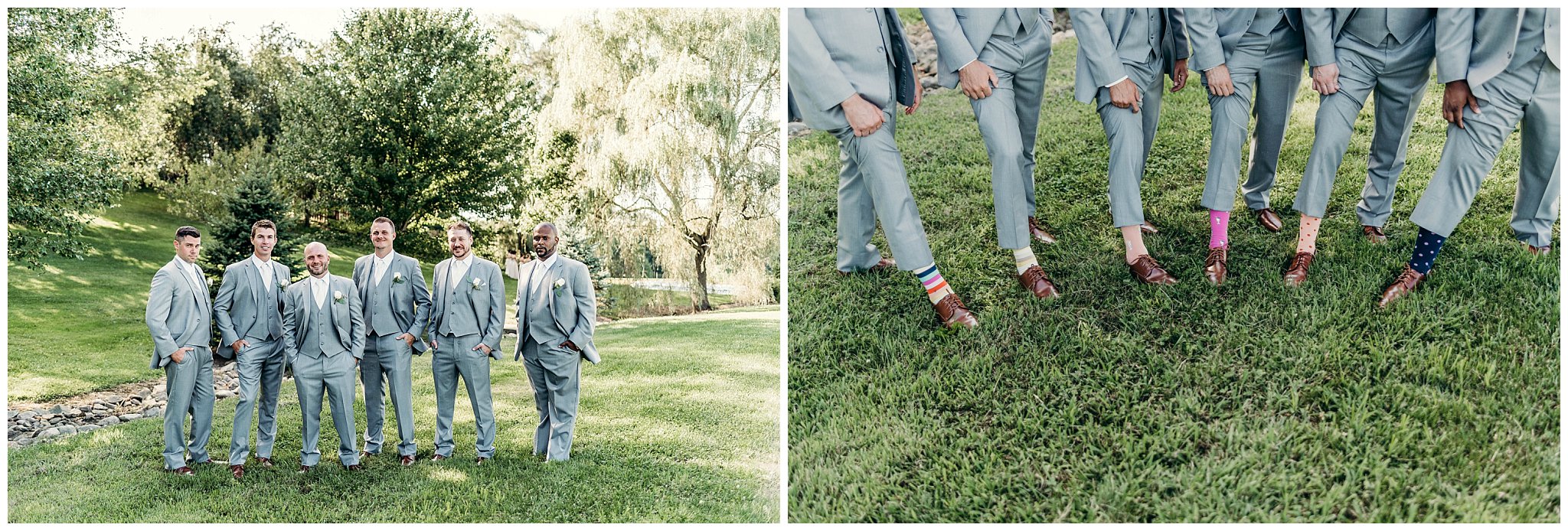 Groomsmen portraits at Rustic Acres Farm in Pittsburgh PA