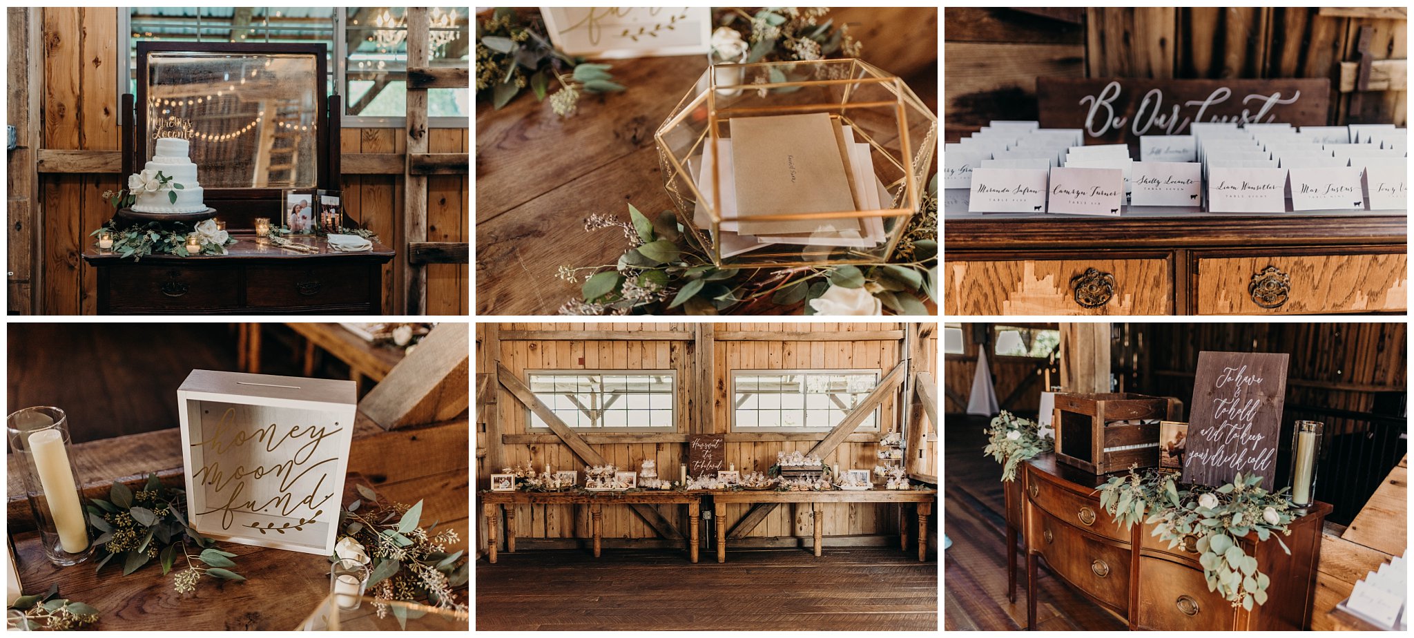 beautiful wedding details at Rustic Acres Farm