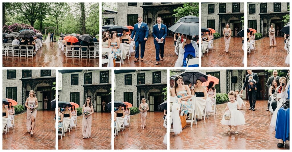 Outdoor wedding ceremony at Succop Nature Park