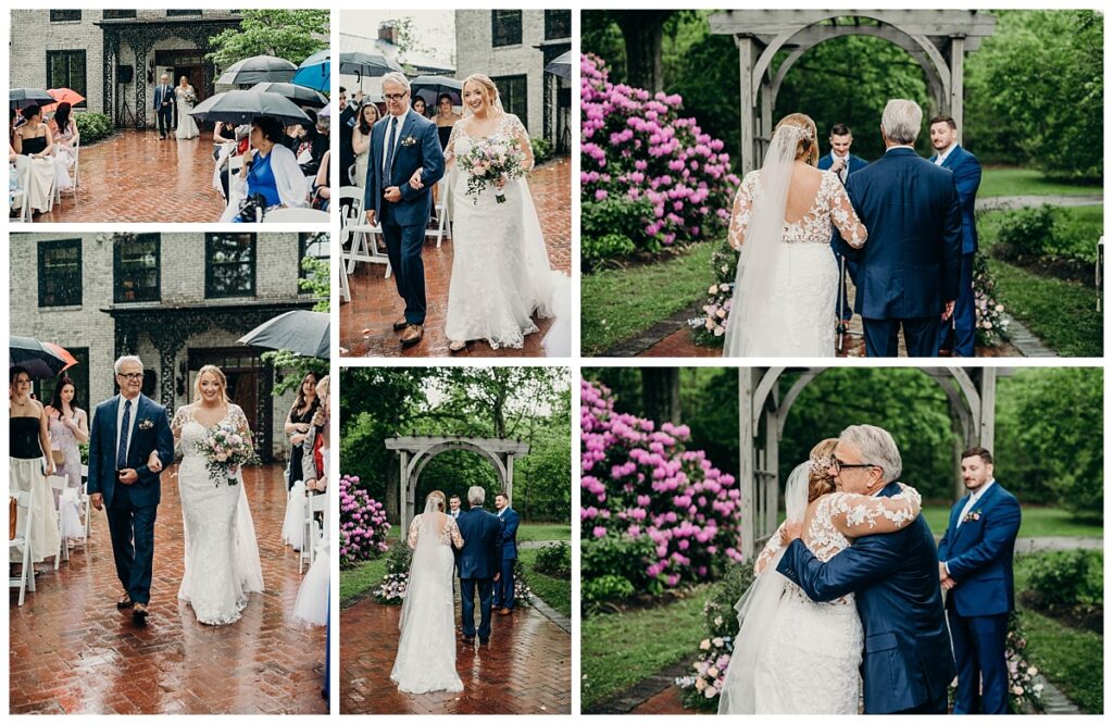 Outdoor wedding ceremony at Succop Nature Park