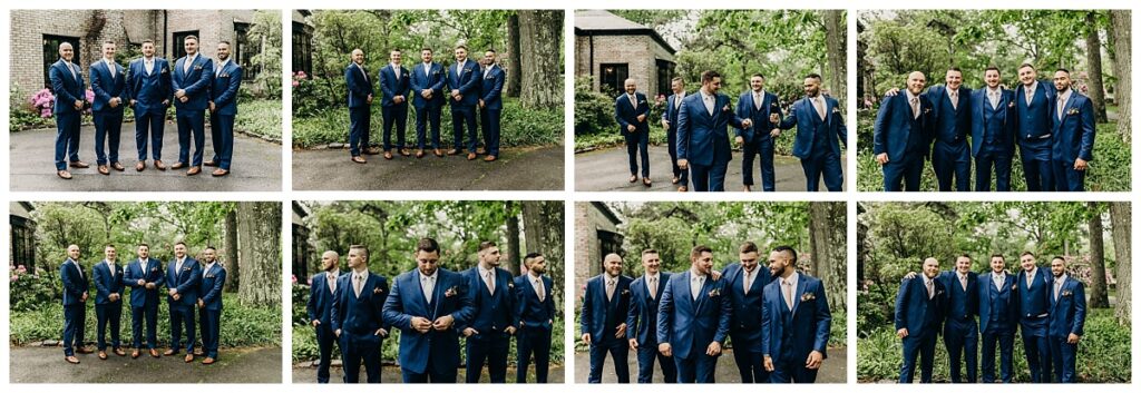 Groom and Groomsmen portraits at Succop Nature Park 