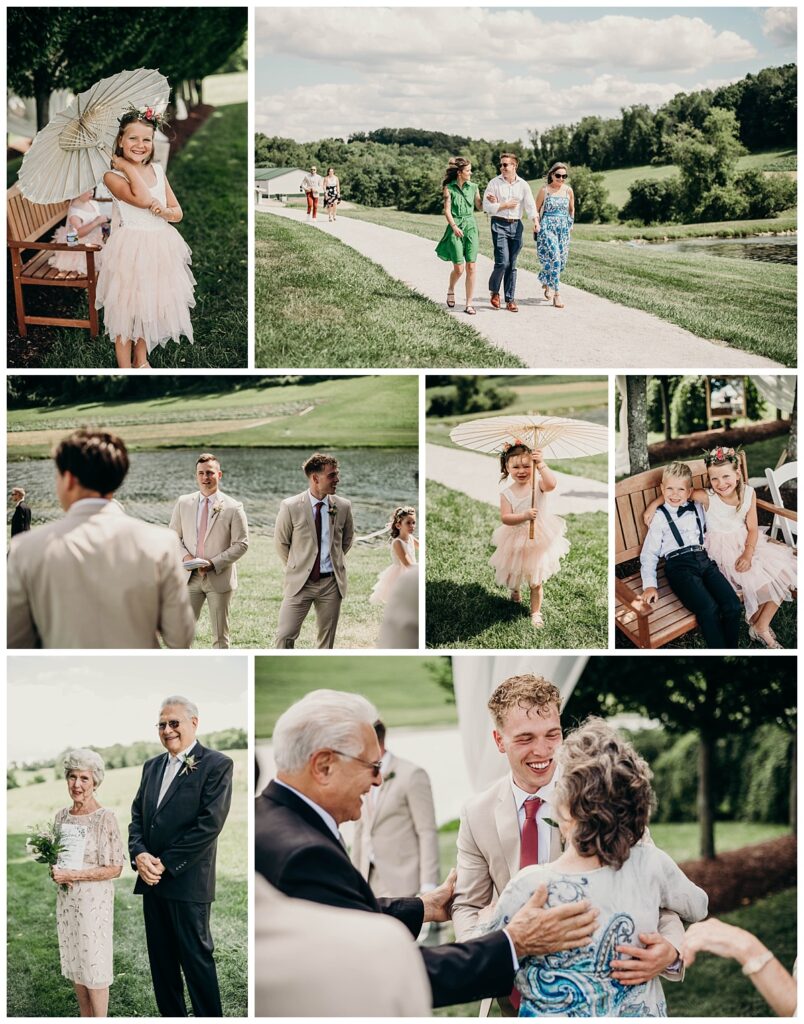 Guests arriving to the Wedding at Bramblewood Pittsburgh