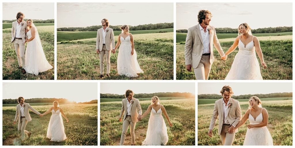 Gianna & Jeremiah walking along Bramblewood’s scenic path, hand in hand.