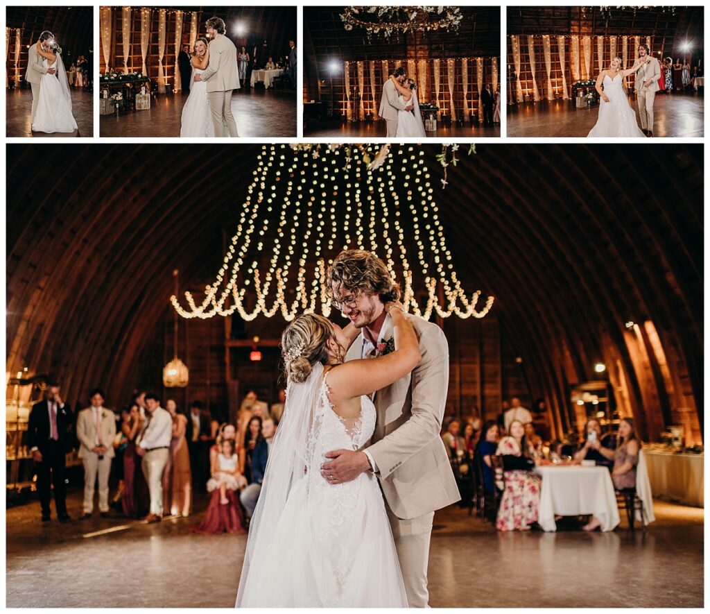 Bride Gianna and groom Jeremiah’s first dance at Bramblewood Pittsburgh.